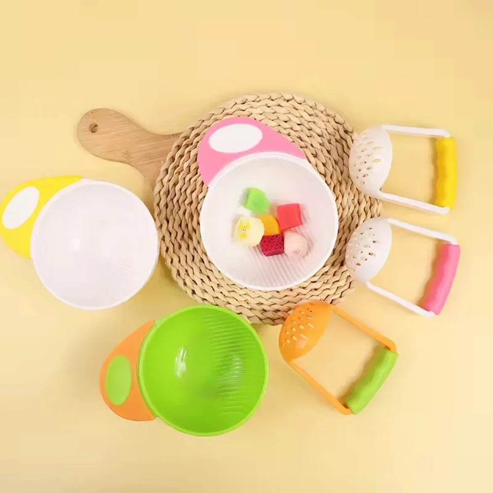 Maker for Baby Food Mash and Serve 2pcs Bowl Set Food Masher Bowl Food Mill Bowl Portable Food Masher