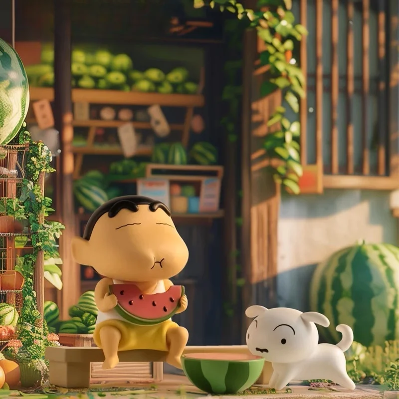 

Crayon Shin Chan Anime Characters Spring Home Series Blind Box Characters Fashion Cute Car Decoration Model Toys Authentic Gifts