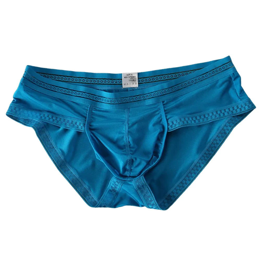 

Мужские полупрозрачные трусы из ледяного шелка, очень сексуальное нижнее белье с низкой посадкой, дышащие трусы-брифы для мужчин