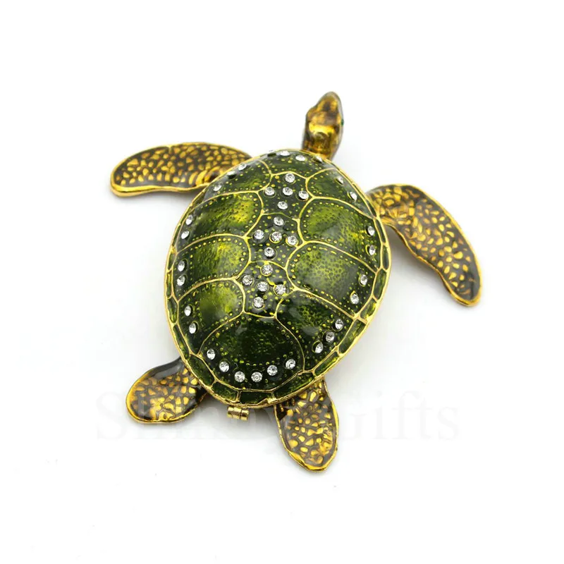 Home decoration ornaments, turtle and turtle ornaments, alloy decorative boxes, auspicious gifts, ornaments, gifts