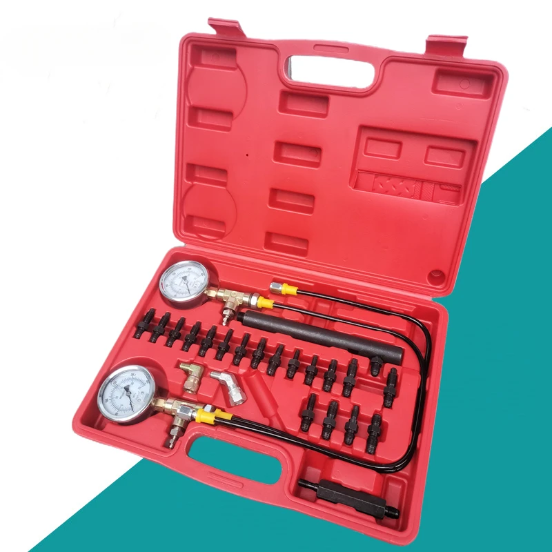 Car Braking System Detection Table Test Tool Kit Auto ABS Hydraulic Oil Pressure Gauge Brake Oil Testing Tools Set