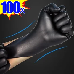 2-100PCS Disposable Black Nitrile Gloves for Household Cleaning Work Safety Tools Gardening Gloves Home Kitchen Cooking Tools