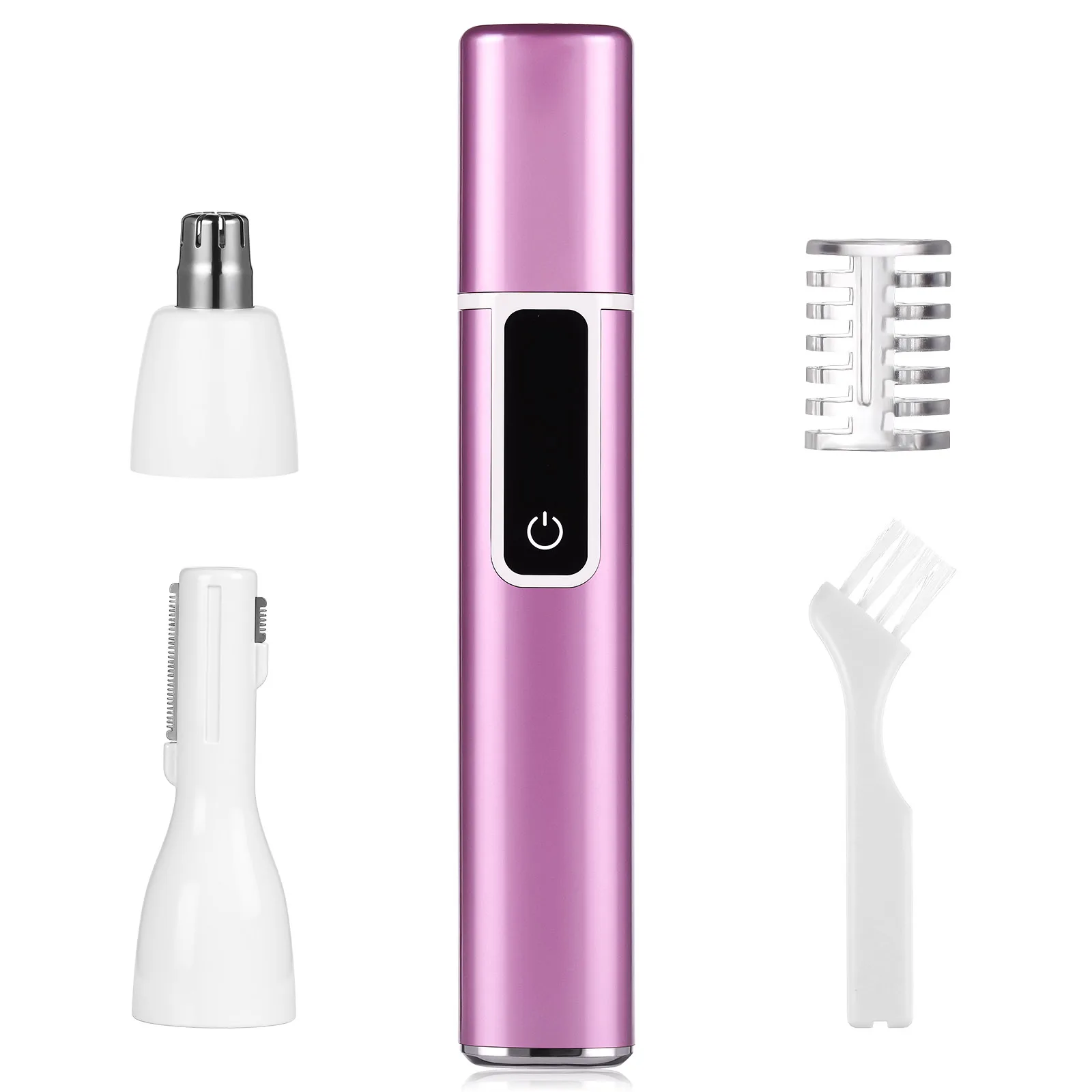 

1 Set Electric Eyebrow Nose Hair Trimmer Portable Usb Rechargeable Multi-Functional Electric Hair Trimmer With Digital Display