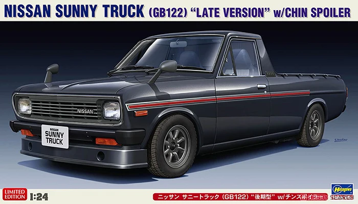 Static Assembled Car Model Hasegawa-20552  1/24 Scale For Nissan Sunny Pickup (GB122) Late Type Car Model Kit