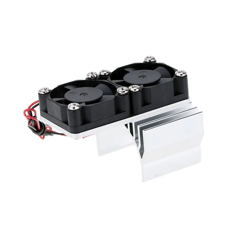 Heat Sink Motor Cooler with Dual Fans for 1/10 HSP RC Racing Car 540 550 Engine Parts