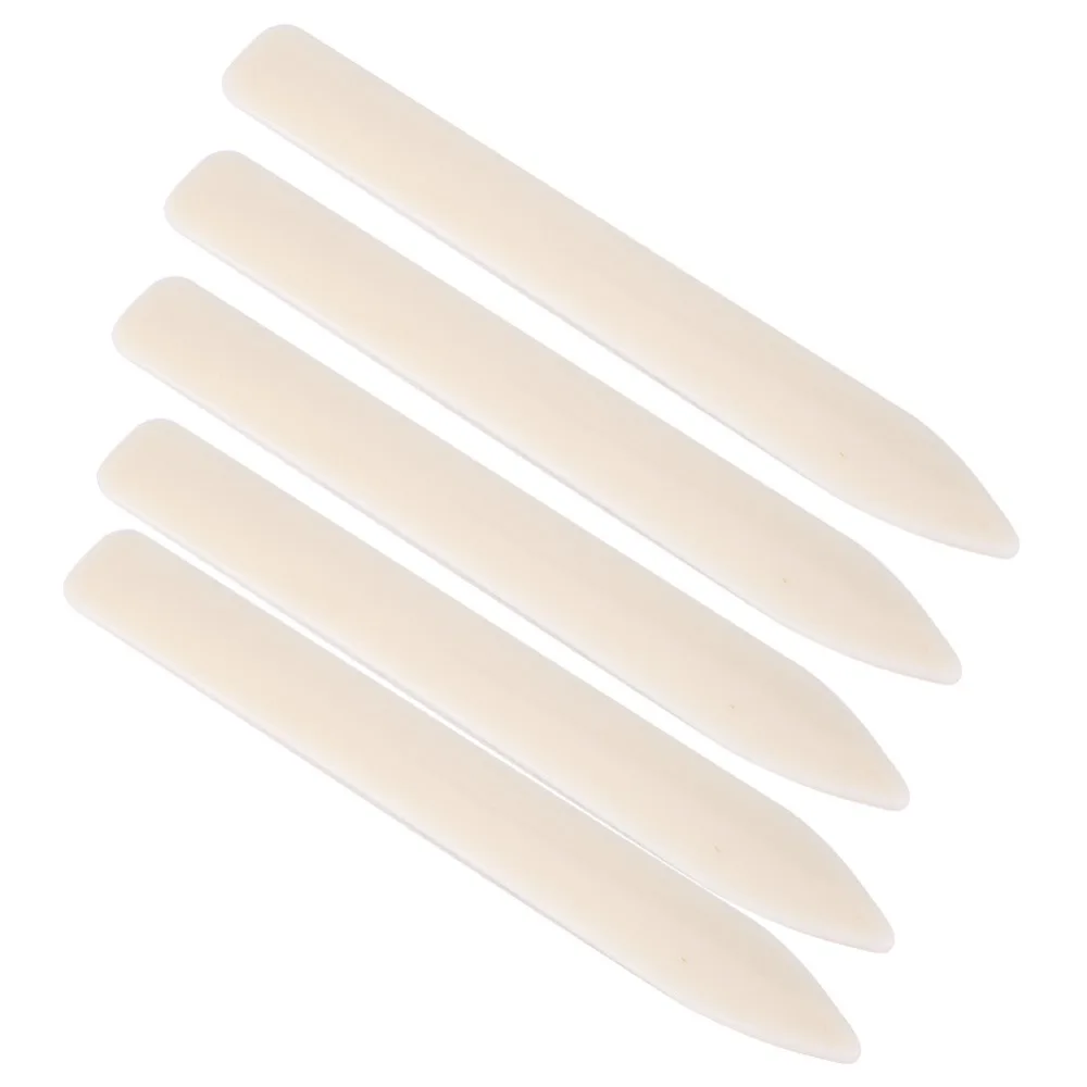 5pcs Plastic Material Bone Folder Tool Long Type Design Hand-Held Tool Leather Craft Folder Edge Trimming Tool Bookbinding Use view 3