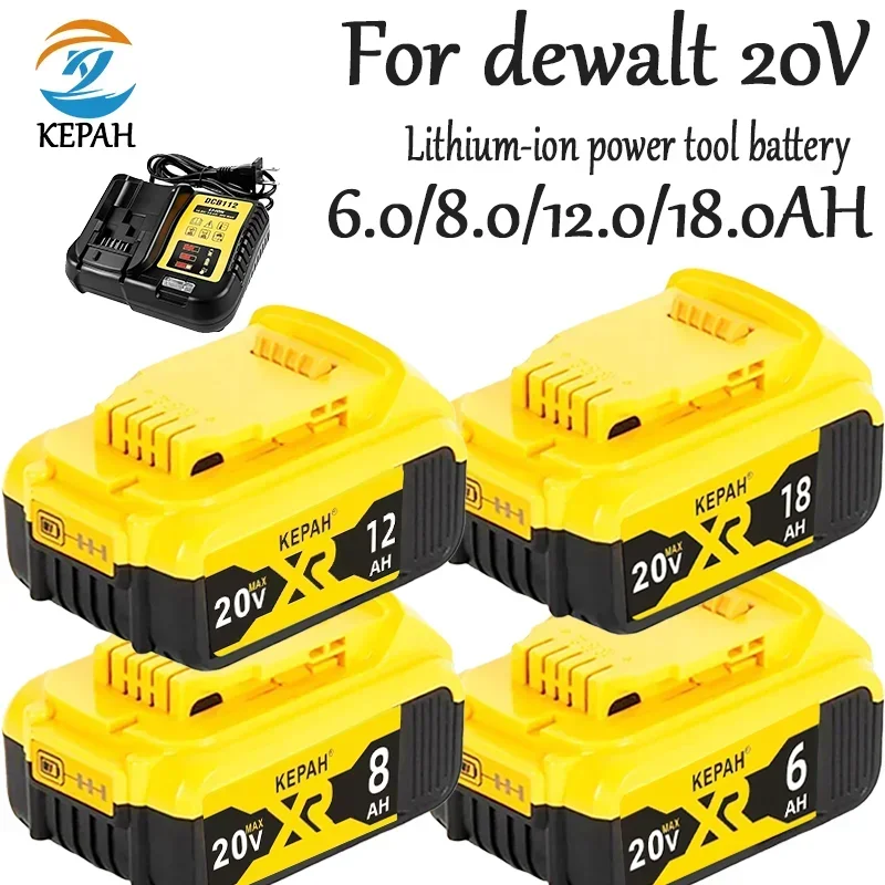 

New 100% Original 6000mAh 20V for Dewalt Power Tool Battery DCB206 20V 18.0Ah Battery DCB206 20V Battery DCB205 DCB200 DCB204-2