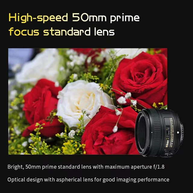 Nikon AF-S NIKKOR 50mm f/1.8G Lens aperture portrait lens for NIKON D780  D850 D810 professional photography NIKKOR 50F1.8G - AliExpress