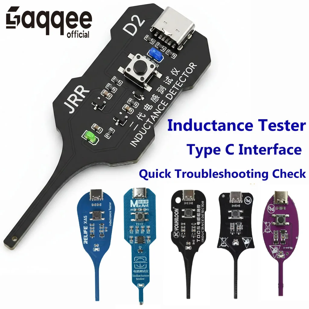 Type-C Inductance Tester Motherboard Coil Tester Fault Detector for PC Repair Motherboard Diagnosis Tool Quick Fault Check