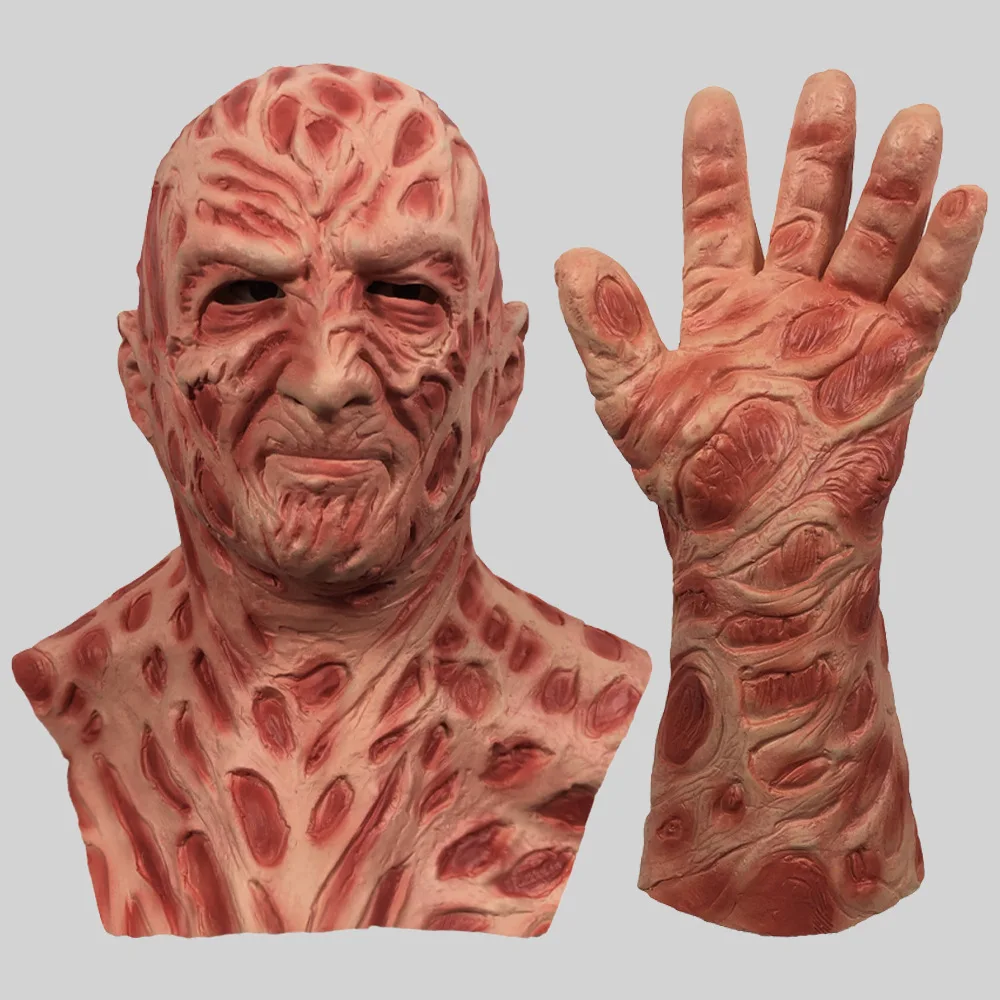 Costumes effrayants pour femmes, gants de couvre-chef unisexe pour adultes, accessoires de Cosplay d'halloween dans la mobilesse d'horreur