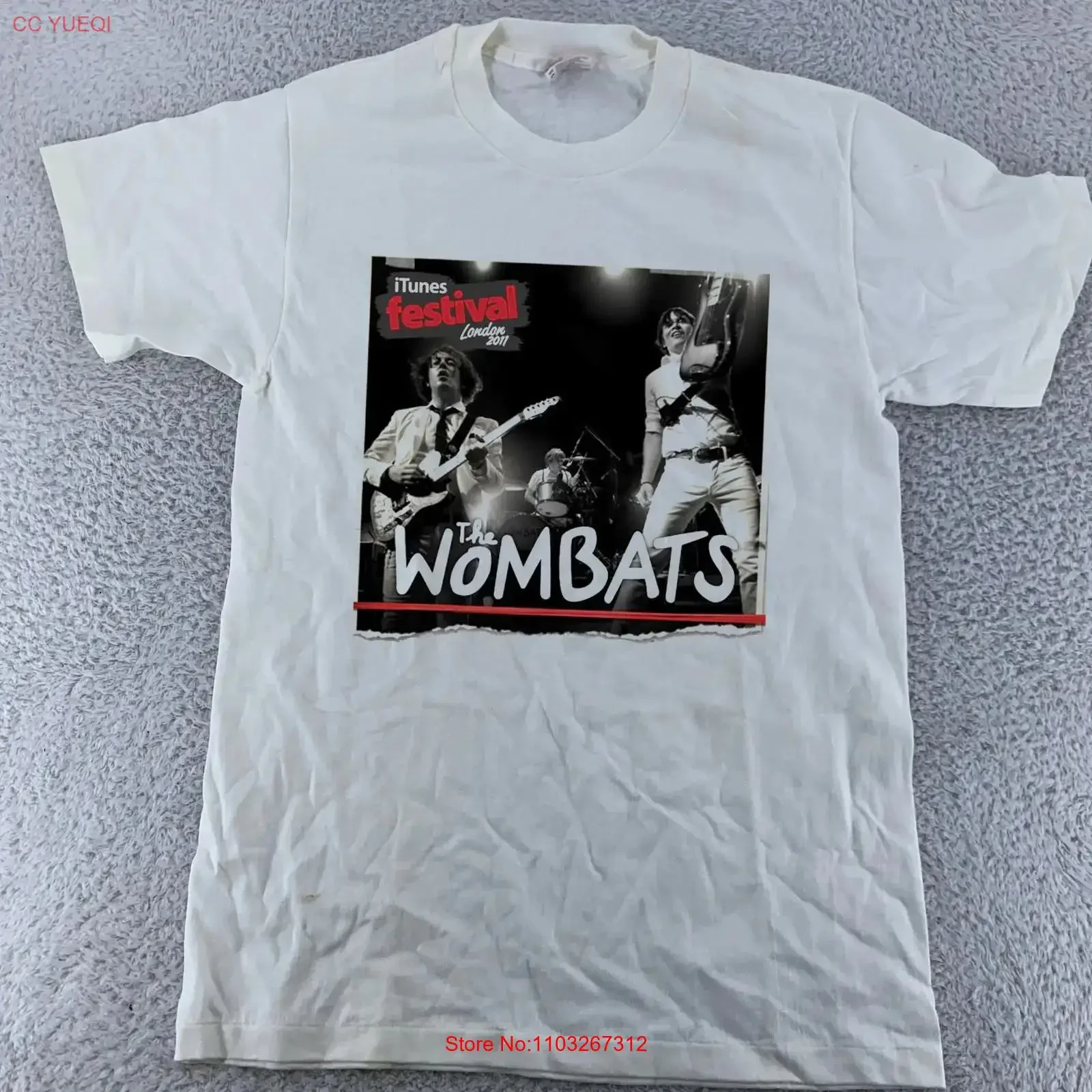 Camiseta para hombre The Wombats iTunes Festival London 2011, TD426, estilo vintage, lavada, cómoda, ropa de calle para hombre