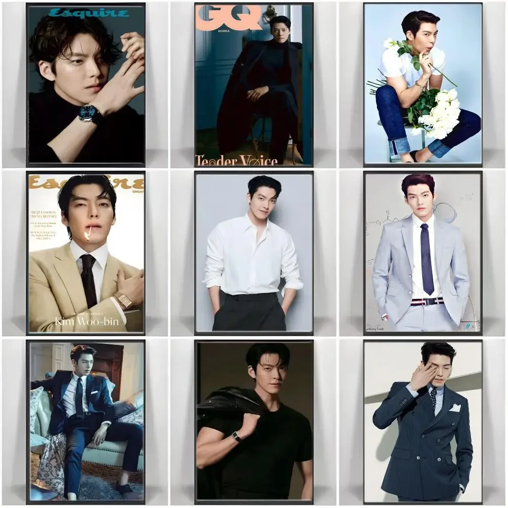 Star K-Kims Woo Bins Poster Self-adhesive Art Waterproof Paper Sticker Coffee House Bar Room Wall Decor