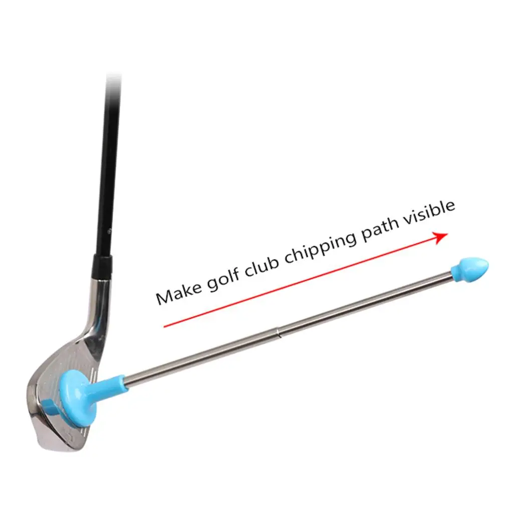 Telescopic Golf Alignment Training Stick with Magnetic Clip for Face Angle Correction Swing Practice Aid for Golfers