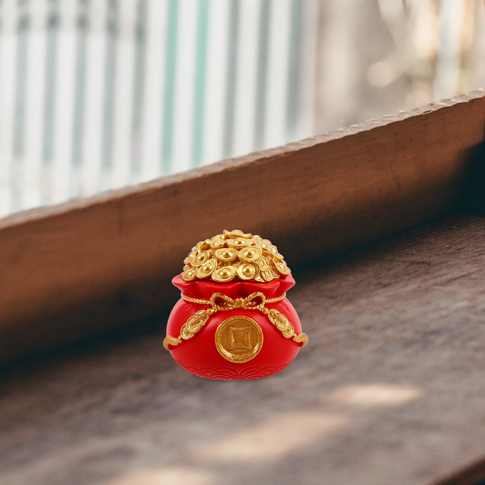 

Lucky Bag Decoration Home Car Ornament Feng Shui Treasure Figurine Chinese Money Dining Table