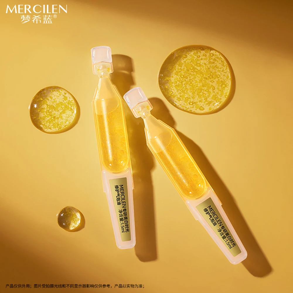 30Pcs Time Repair Bubble Oil Brightens Skin Face Revitalizes Skin Moisturizes Reduce Fine Lines Facial Serum Beauty Skincare