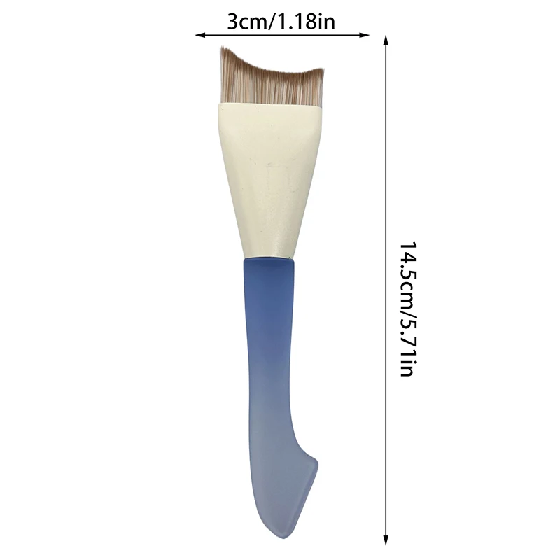 1 szt. Ultra cienki pędzel do podkładu w kształcie półksiężyca Lekki i cienki pędzel do konturowania twarzy Pędzle do makijażu kremowego podkładu