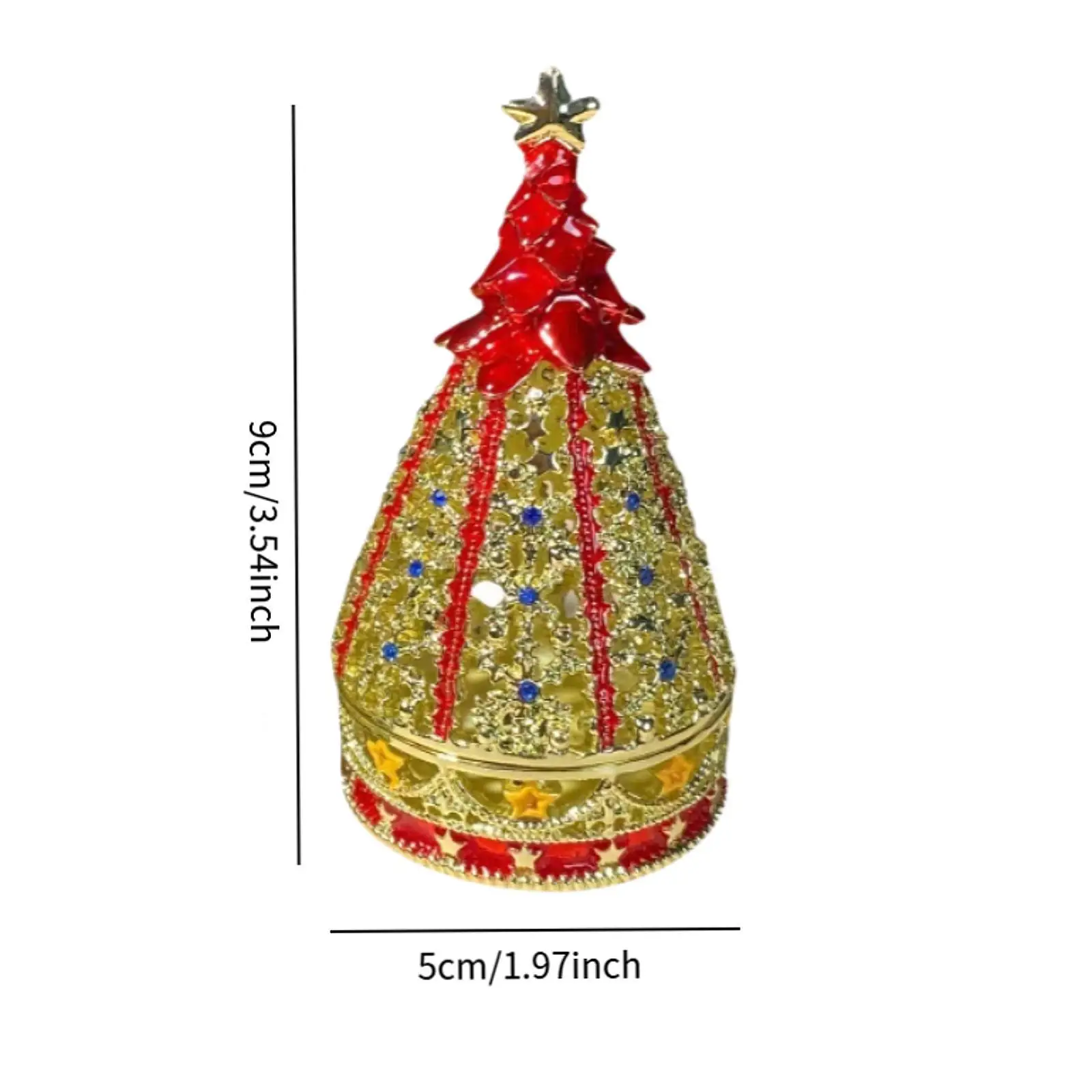 Treasured Trinkets Keepsake Box Christmas Tree Jewelry Trinket Box Collectible Unique Xmas Gift Christmas Tree Decorative