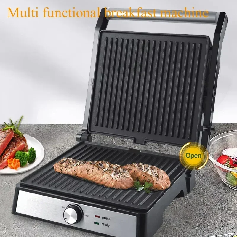 PBOBP Multifunctional Steak Cutter Detachable Baking Pan Barbecue Roasted Sausage Sandwich Steak Breakfast Machine