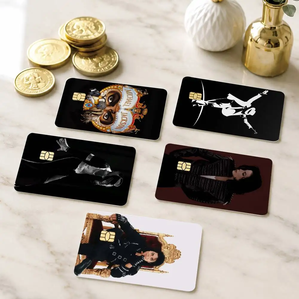 S-Superstar M-Michael Jackson Credit Card HD Stickers Small Chip Waterproof Sticker Game Card Decal Gift