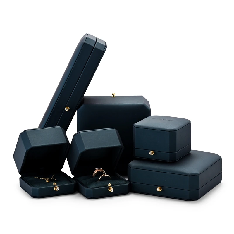 Oirlv Royal Blue Jewelry Box Wedding Ring Box Well Designed Jewelry Boxes For Bracelet Necklace Earrings Pu Leather Jewelry Box