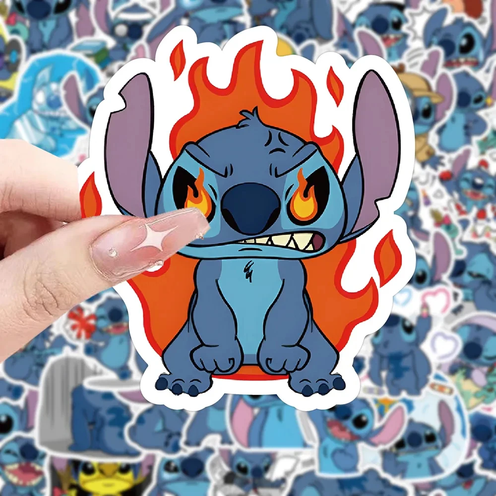 10/30/50/120pcs Kawaii Disney Cartoon Lilo & Stitch Stickers for Laptop Skateboard Cute Anime Graffiti Decals Funny Sticker Toys