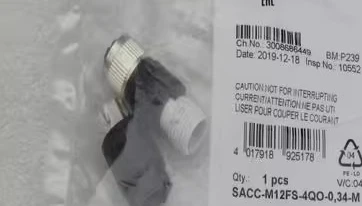 

Новинка 2026 года * Горячая распродажа * Новый разъем SACC-M12FS-4QO-0,34-M Spot 1641688