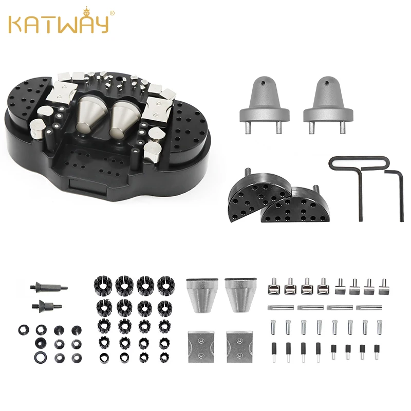 KATWAY 70 Pcs Big Vise Ball Accessory Jewelry Making 10 kg Engraving Block Fitting Spare Parts Carve Jeweler Tools HH-A03CP