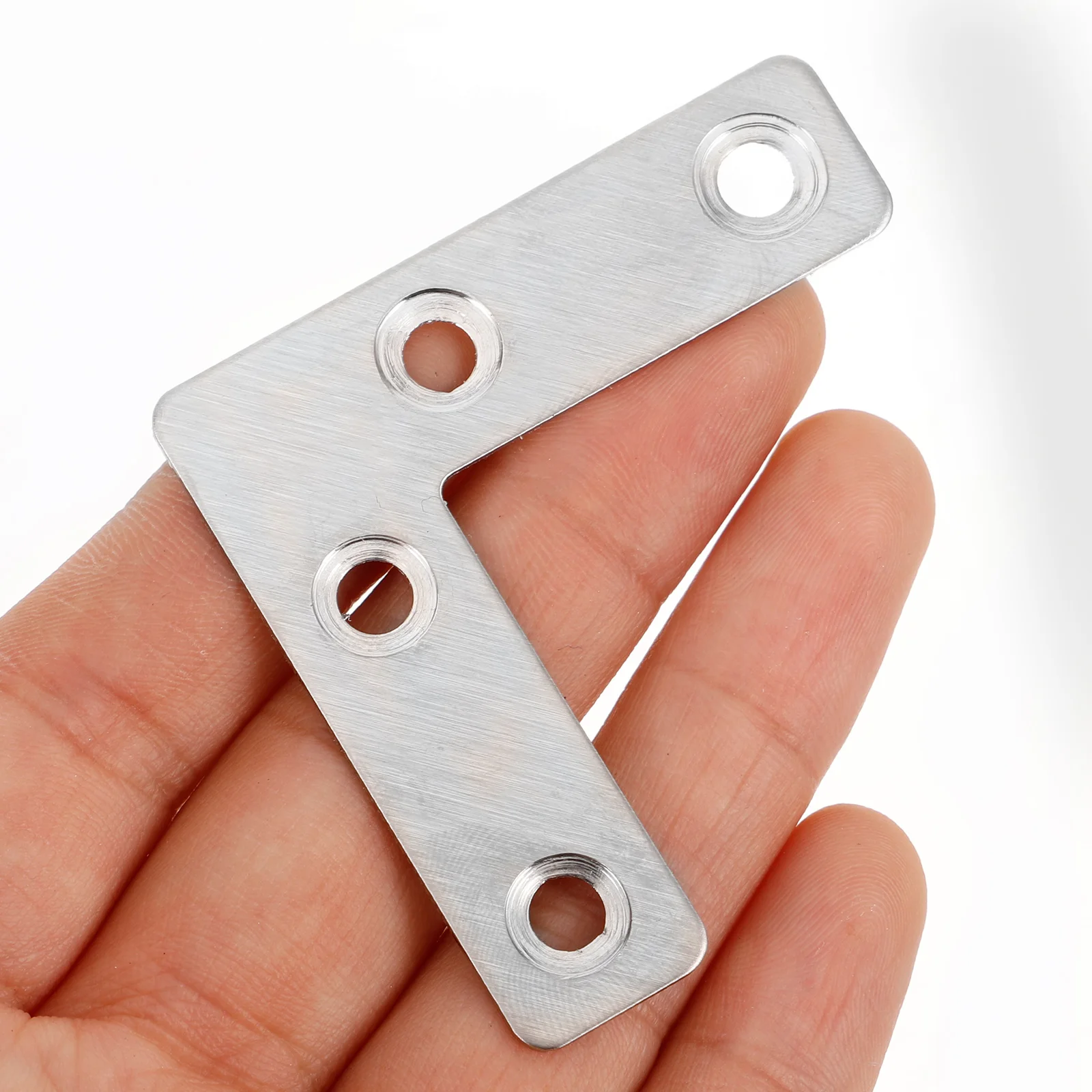 

36pcs L Heavy Duty Flat Angle Corner Bracket For Cabinet Wood Furniture Machine Durable Stainless Steel 90 Degree Bracket For
