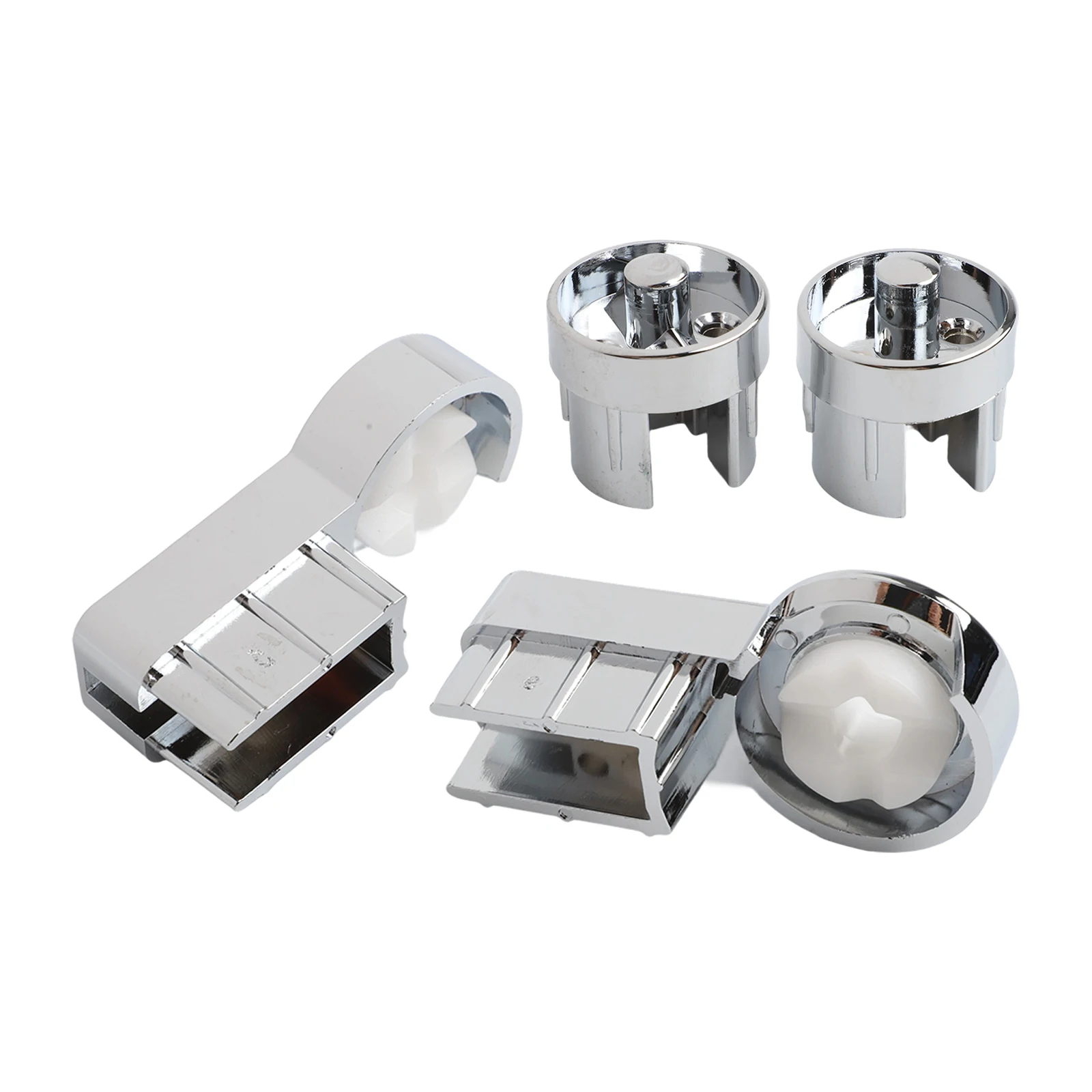 Picture 6: Chrome Shower Screen Hinges Elegant Bathroom D cor Accessory Spa Support Chrome Plated Brackets Robust Material Construction