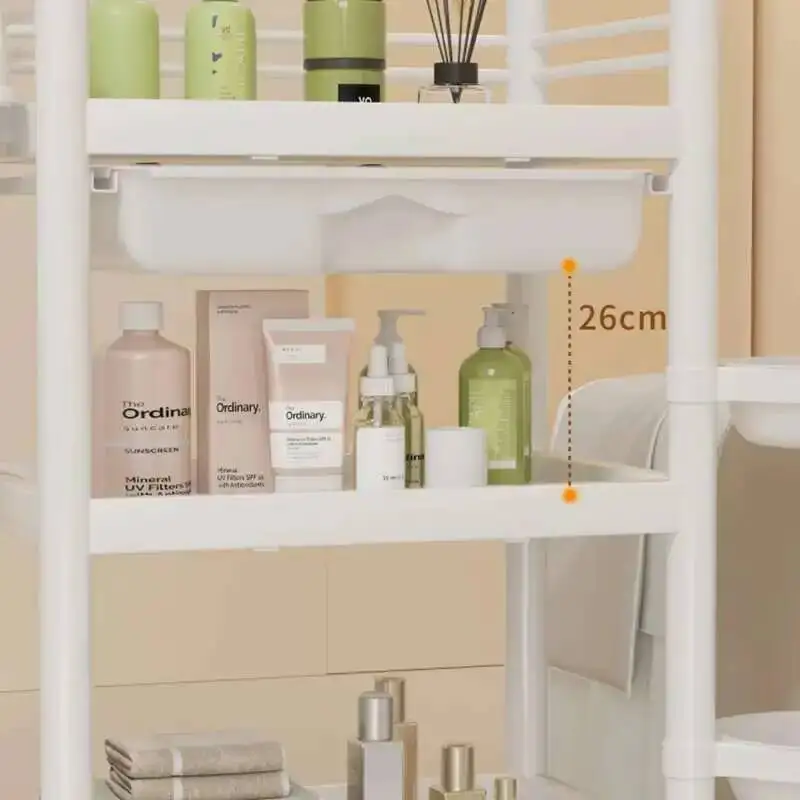Tattoo Cosmetic Beauty Salon Trolley Hairdresser Spa Lash Pedicure Salon Trolley Rolling Carrito Auxiliar Salon Furniture WKST