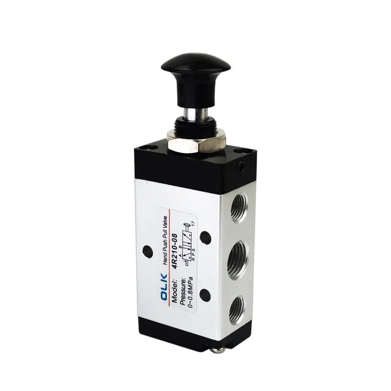 4R210-08 Manual Valve 2 Way 5 Position Push And Pull Pneumatic Switch Of Directional Valve