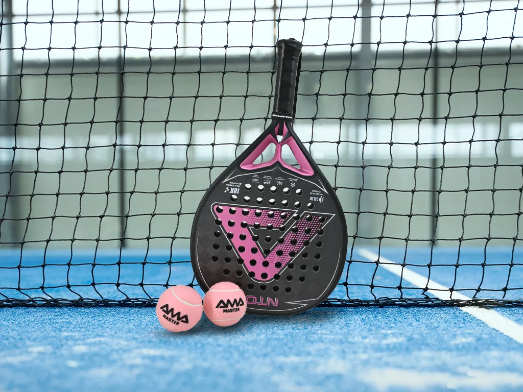 AMASPORT 2 كرات/علبة كرة تنس مجداف 20% صوف أكثر متانة كرة تنس للتدريب 2 ألوان متاحة لعب تنس مجداف خارجي