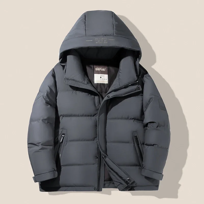 YEAE Hooded Short Down Jacket Duck Male Padding Designer Clothes Men Luxury Lightweight Padded Jackets Winte Men's Cold Coat