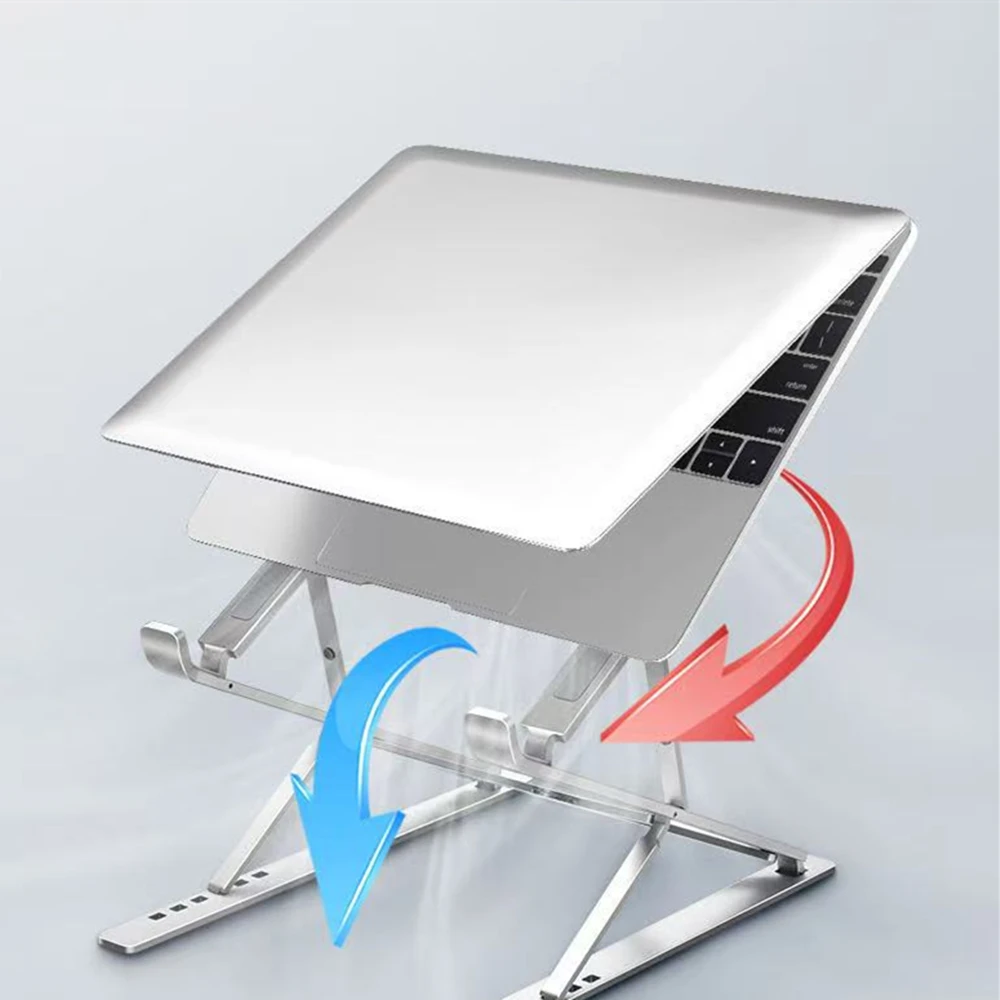 

Подставка для ноутбука Macbook, складная регулируемая алюминиевая подставка для компьютера, ПК, планшета, держатель для ноутбука, рассеивание тепла