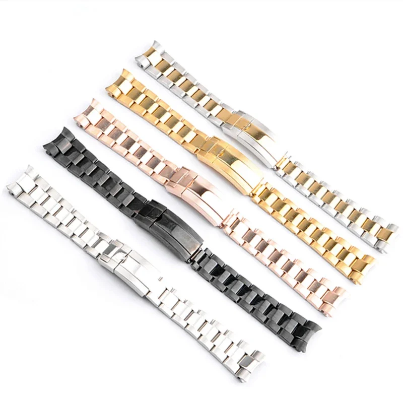 Solid Stainless Steel 20mm 21mm Watch Band For Rolex Oyster Perpetual Datejust DAYTONA SUBMARINER Luxury Bracelet Watch Strap