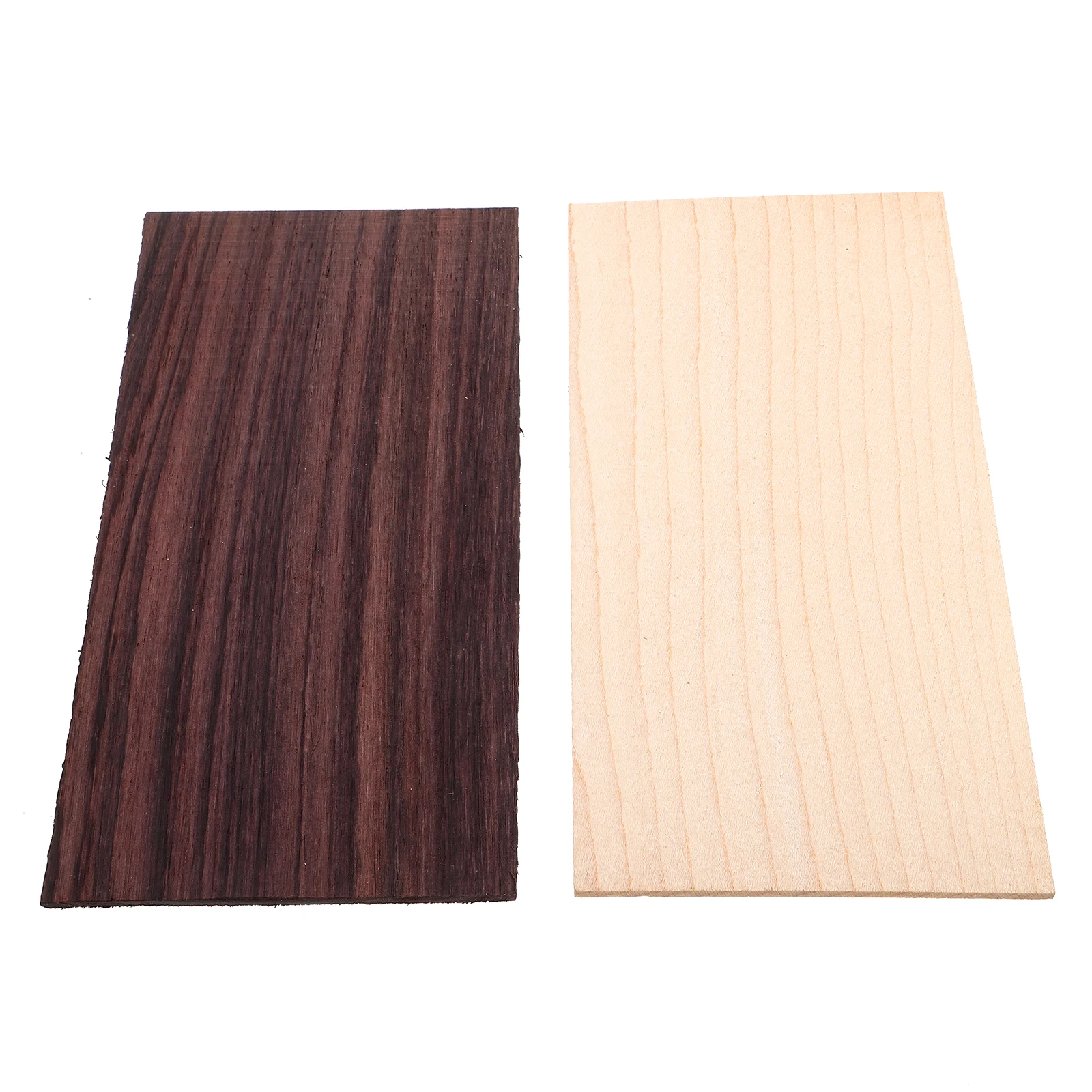 

2 Pcs Decorate Guitar Headstock Patch Decoration Accessory Wood Guard Board Veneer
