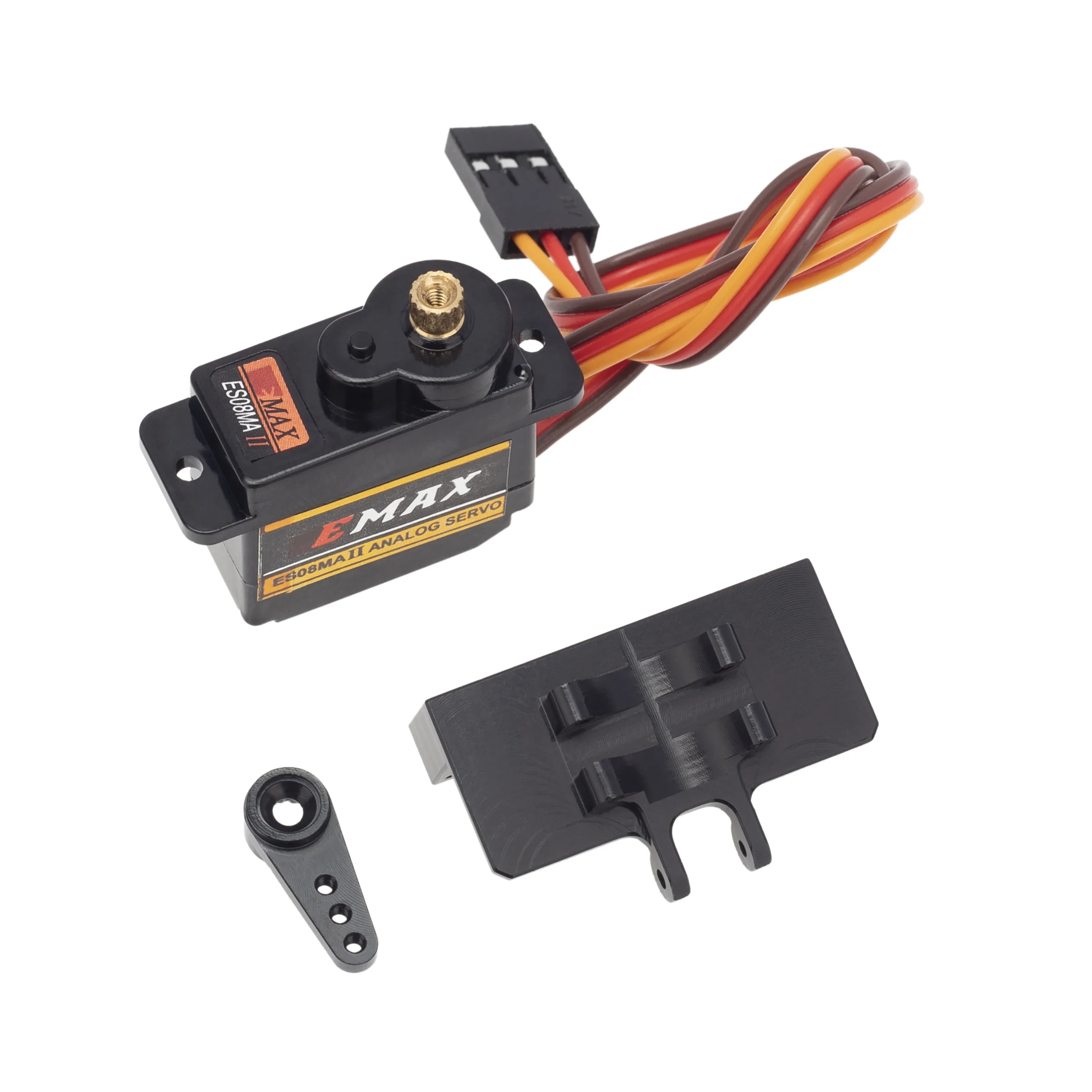 RC EMax ES08MA II Analog Servo with Metal Mount&15T Arm for Axial scx24 Gladiator Bronco C10 JLU Deadbolt B17 Upgrade Parts