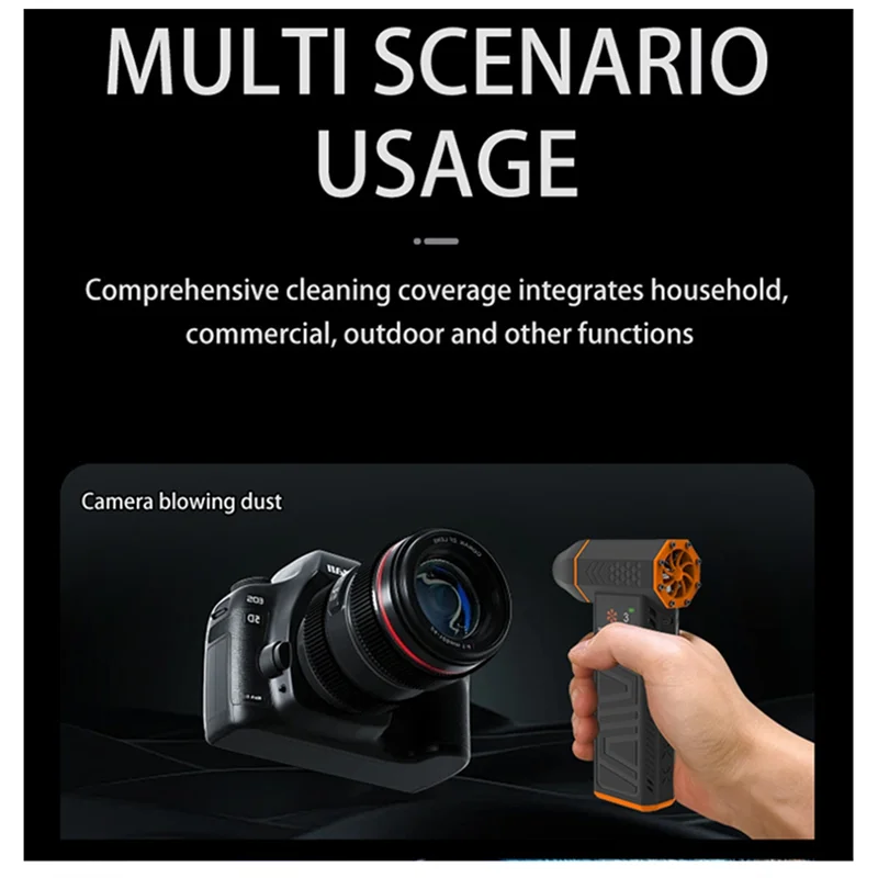 

Новое обновление X3-M Турбореактивный вентилятор Мощный воздуходувка Регулируемая скорость ветра Вентилятор Бесщеточный двигатель