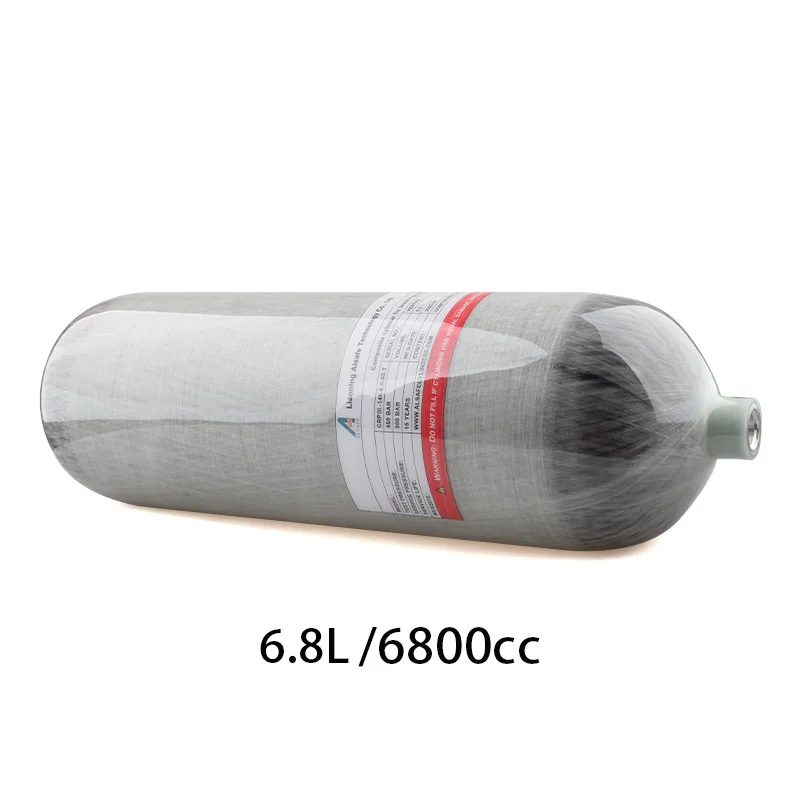 HPA Scuba 6.8L Carbon Fiber Gas Cylinder 300BAR 4500PSI Air Tank M18*1.5 Station Cilindro Diving CO2 Soda Water Stream Fittings