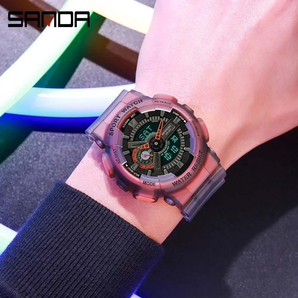 SNADA 3029  Works Men\'s Watch Top Quality LED Digital Luxury Shock Watches Relogio Masculino Male Wristwatches All Functions