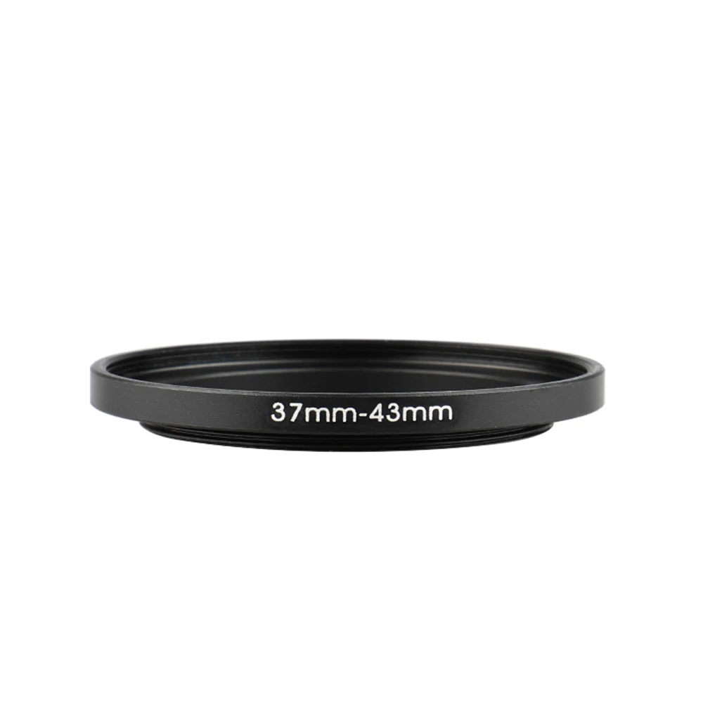 Aluminum Black Step Up Filter Ring 37mm-43mm 37-43 mm 37 to 43 Filter Adapter Lens Adapter for Canon Nikon Sony DSLR Camera Lens