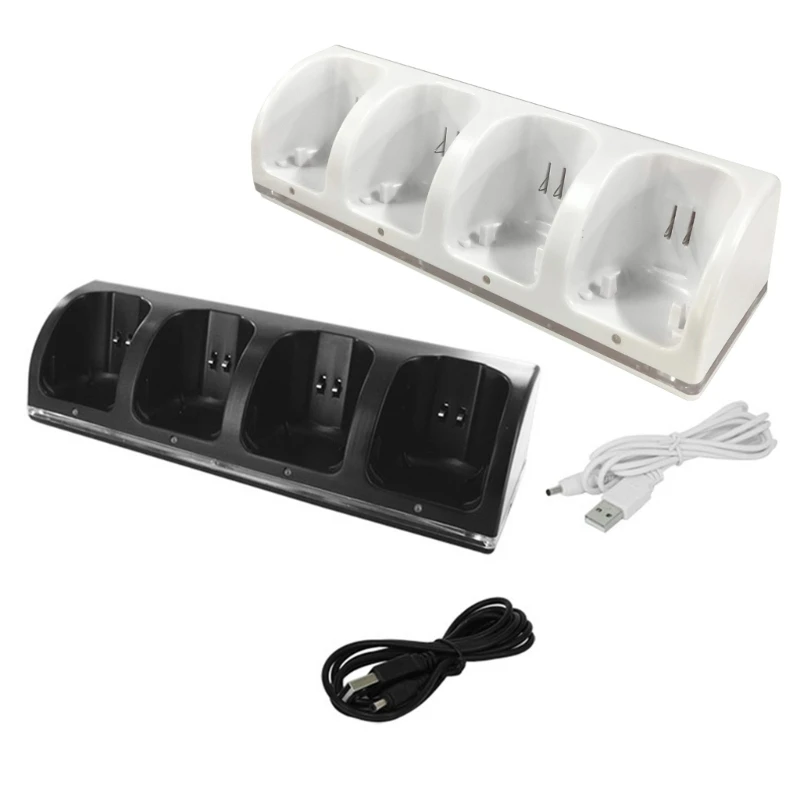 1 Piece for Smart 4 Ports with Overcurrent for Protection Quick Charging for WII for WII Game Console