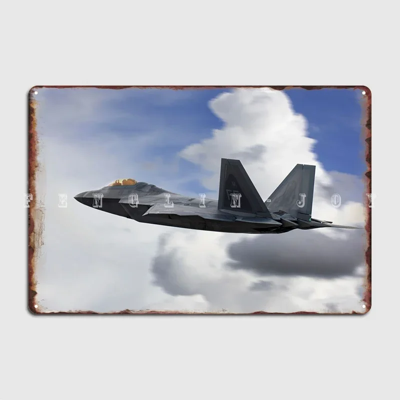 Usaf F22 Raptor Metal Plaque Poster Cinema Garage Pub Garage Funny Wall Decor Tin Sign Poster