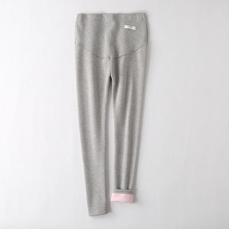 Winter Velvet Pants For Pregnant Women Maternity Leggings Warm Clothes Thickening Pregnancy Trousers