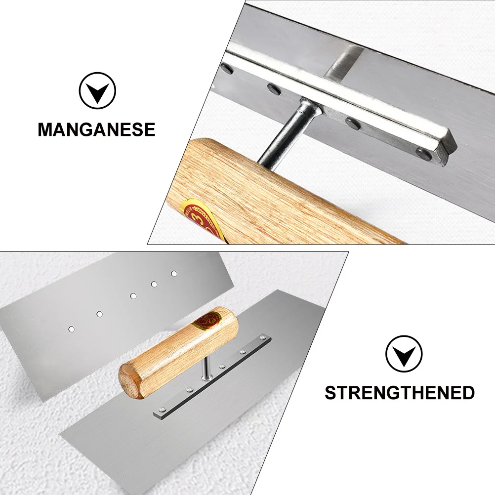 

Plastering Trowel Manganese Steel Flat Cement Trowel Concrete Finishing Tool For Cement Masonry Diy Repair