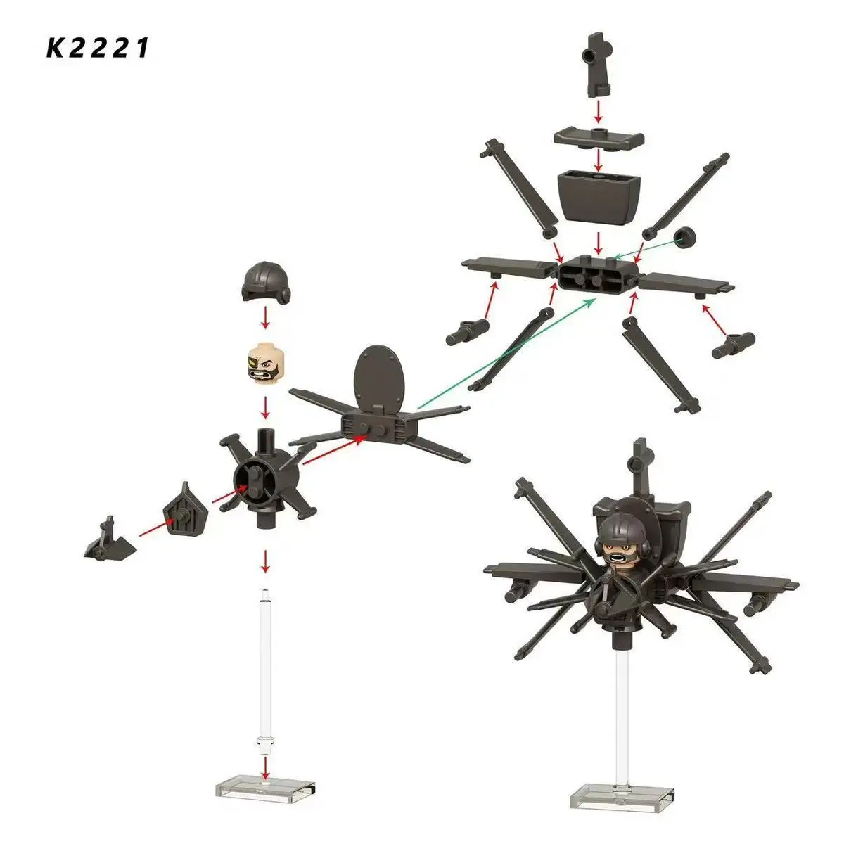 2026 Neue Skibidi Toiletten-Mann-Figuren Bausteine TV-Mann Titan Kameramann Speakerman Puzzle-Steine Actionfiguren Modell Spielzeug Geburtstagsgeschenk – Detail 6