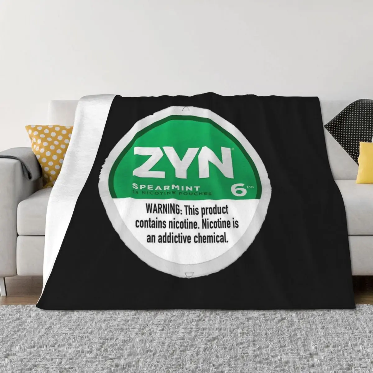 

Zyn Throw Blanket Softest Flannel Fabric Luxury Brand Multi-Purpose Blankets
