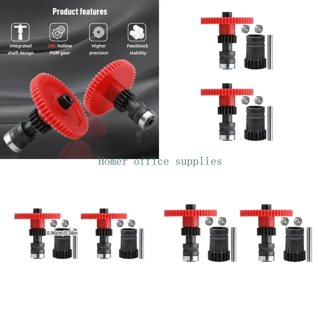 

K43B 2Set Enhanceds Stability Gears for DDG Voron Extruders High Compatibility and Efficient Speed for 3D Printing