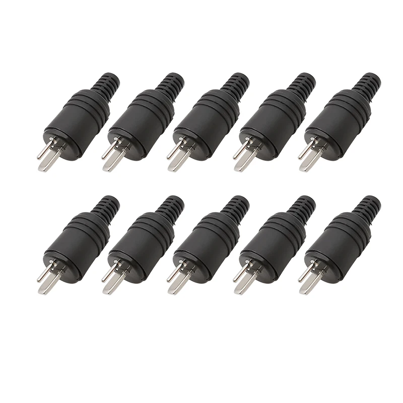 10 Stück din 2-poliger Stecker Stecker Löt freie Netz stecker Schraub klemmen Audio-Lautsprecher kabel anschlüsse