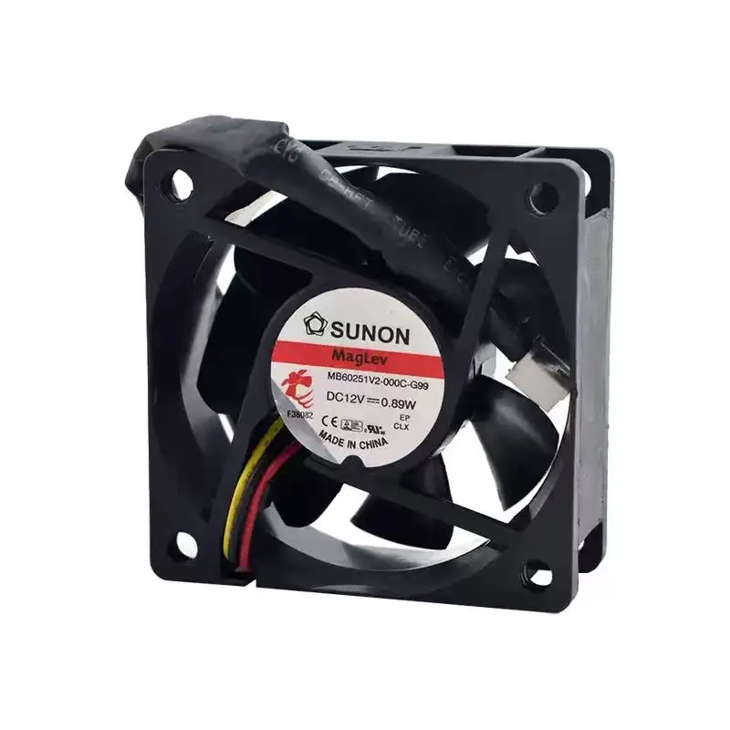 SLIDER MB60251V2-000C-G99 DC 12V 0.89W 6025 Fan, 60x60x25mm MagLev Quiet Computer Power Supply Inverter Cabinet Axial Fan